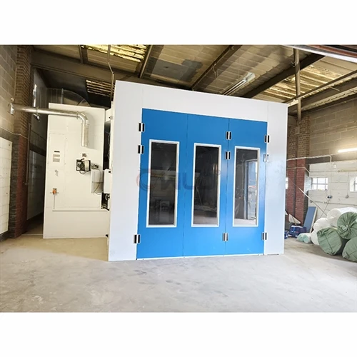 Unser Techniker leitete die Montage der Lackierkabine in London, England